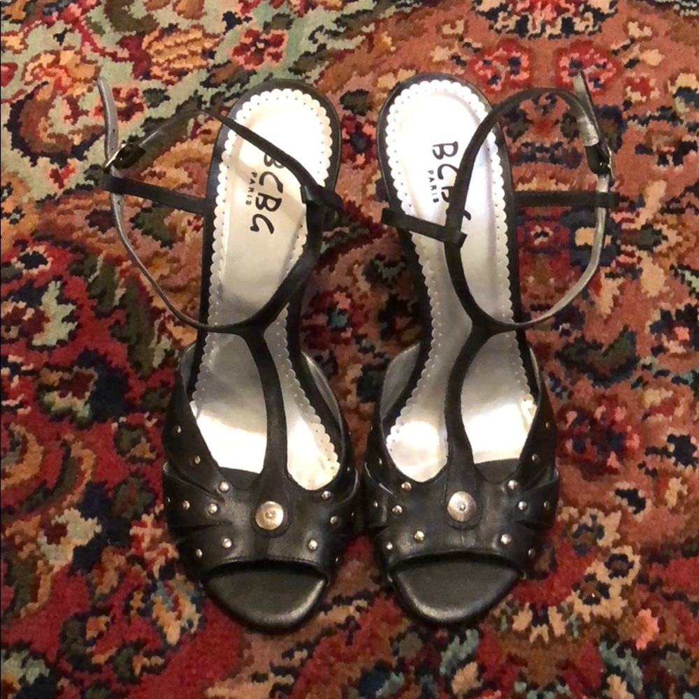Black BCBG Wedges